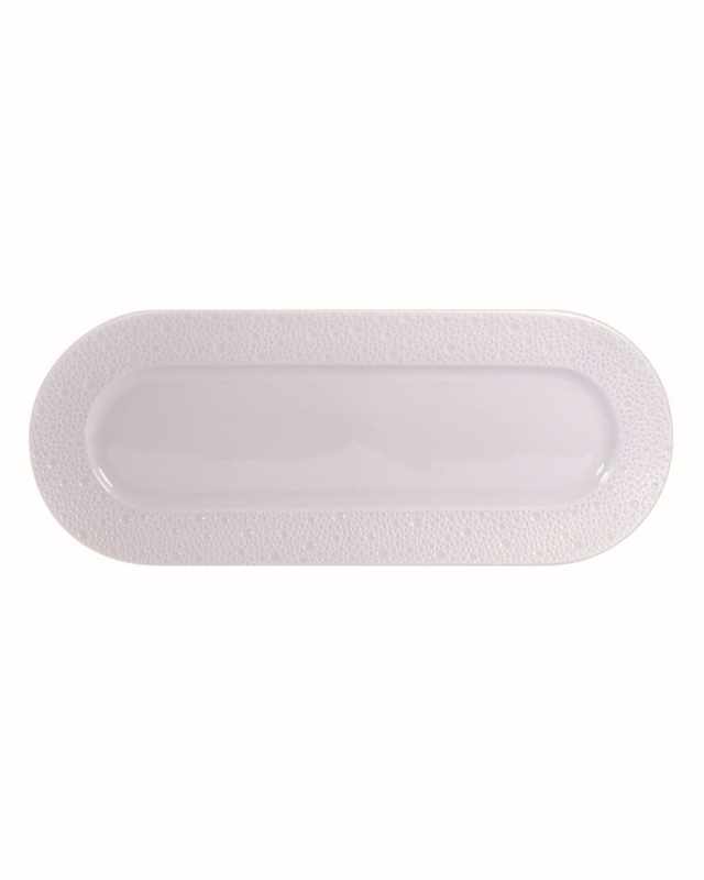 Ecume White Rectangular Cake Platter